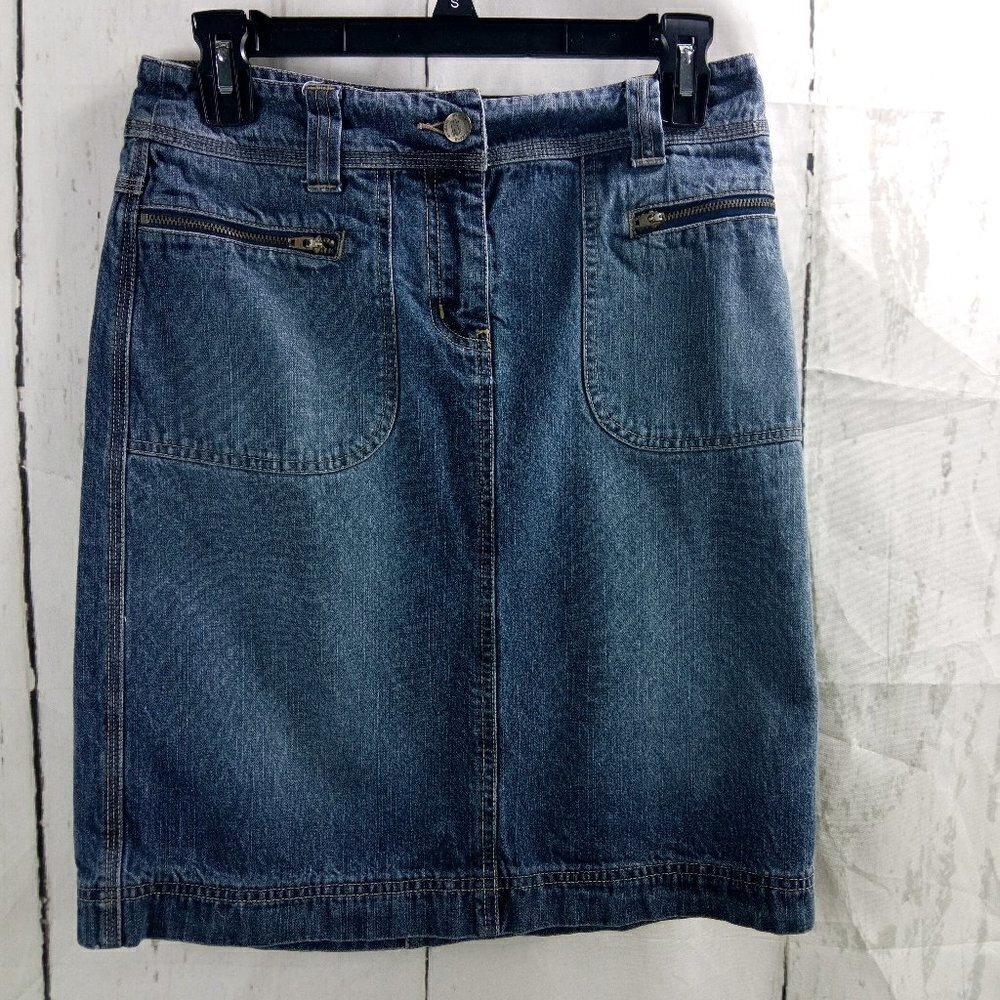 New York & Co Women's Blue Denim Skirt Size 2